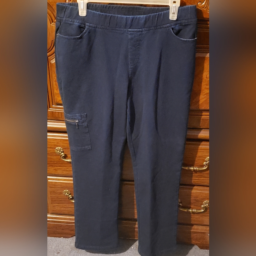 Denim & Co. 12P Elastic Waist Jeans